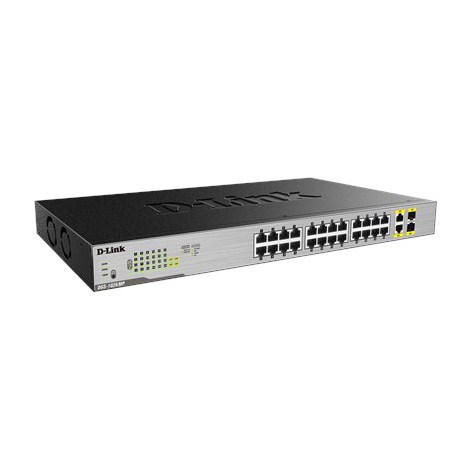 D-Link | Switch | DGS-1026MP | Unmanaged | Rack mountable | 1 Gbps (RJ-45) ports quantity 24 | SFP ports quantity 2 | PoE/Poe+ p - 2